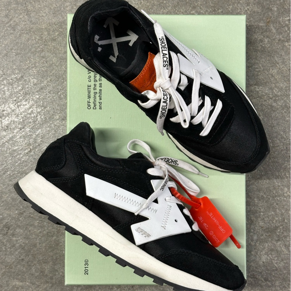 Off-White HG Runner Black and White Sneakers